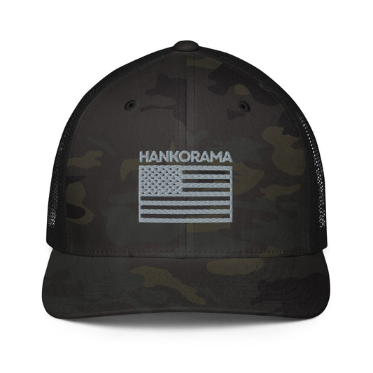 Hankorama Camo Patriot Trucker Cap