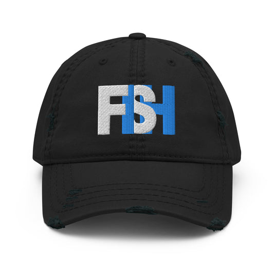 Nautical Edge Distressed Fishing Cap