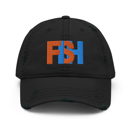 Bold Catch Distressed Dad Hat