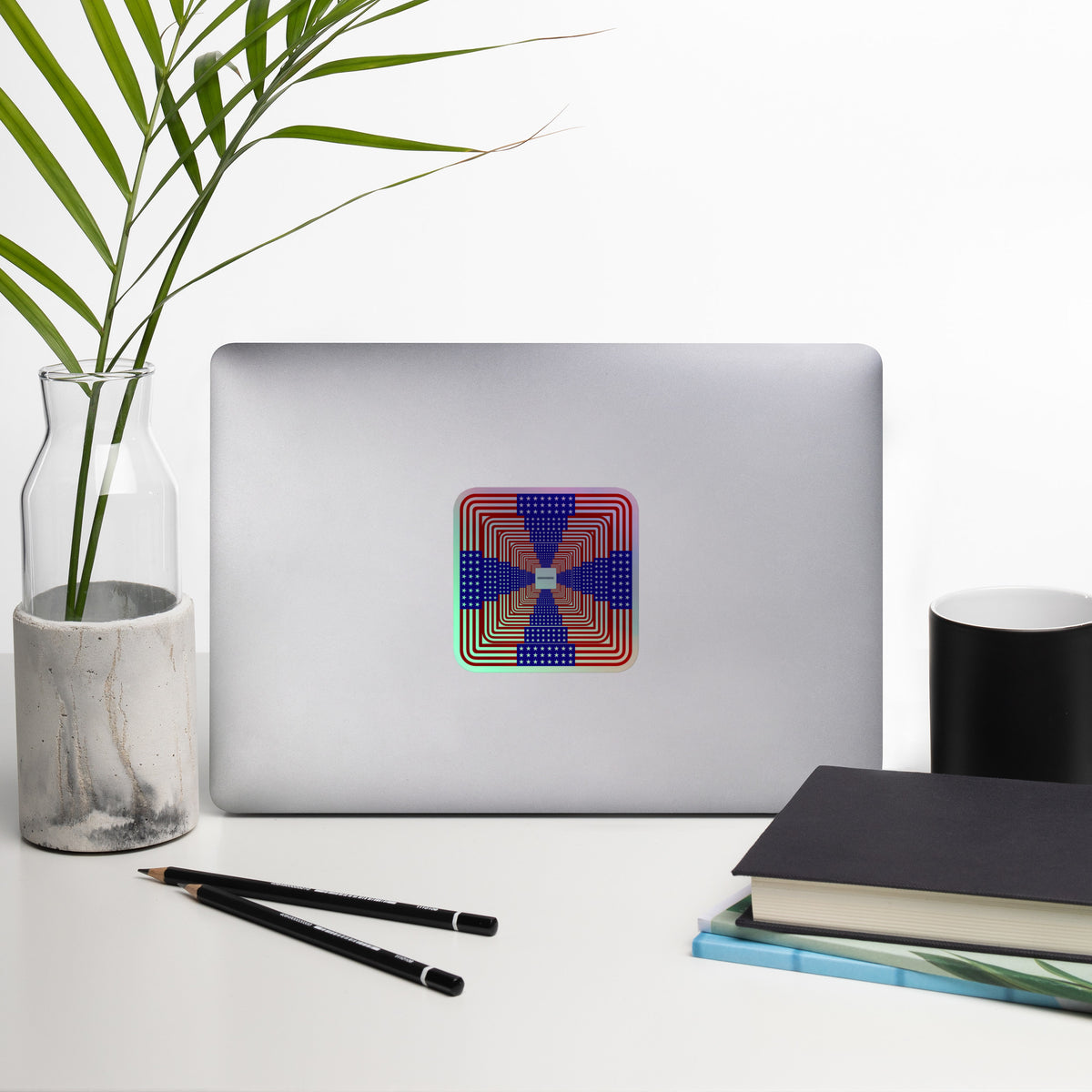 Prismatic Waves Holographic Sticker