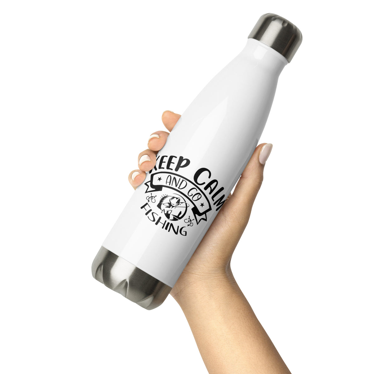 Keep Calm Fishing Stainless Steel Bottle