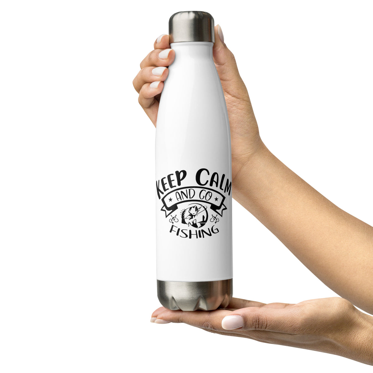 Keep Calm Fishing Stainless Steel Bottle