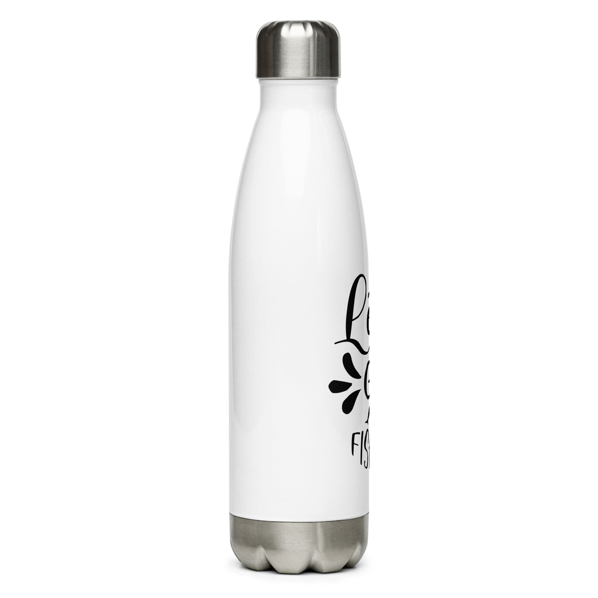 Fishing Water Bottle with 'Let's Go Fishing' Script