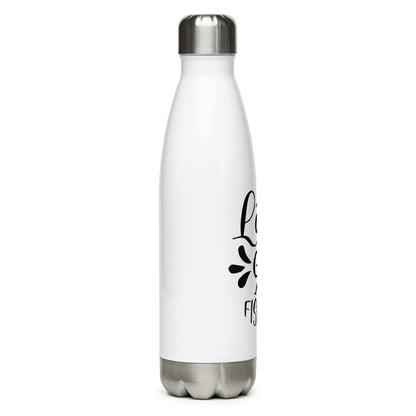 Fishing Water Bottle with 'Let's Go Fishing' Script